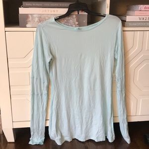 Light blue Lululemon shirt